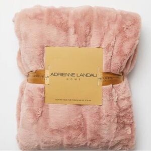Adrenne landeau Rose gold plush blanket